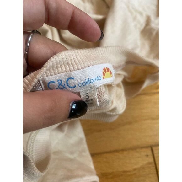 C & C California women's Joshua Tree Graphic Long Sleeve casual Shirt size small - Picture 8 of 9